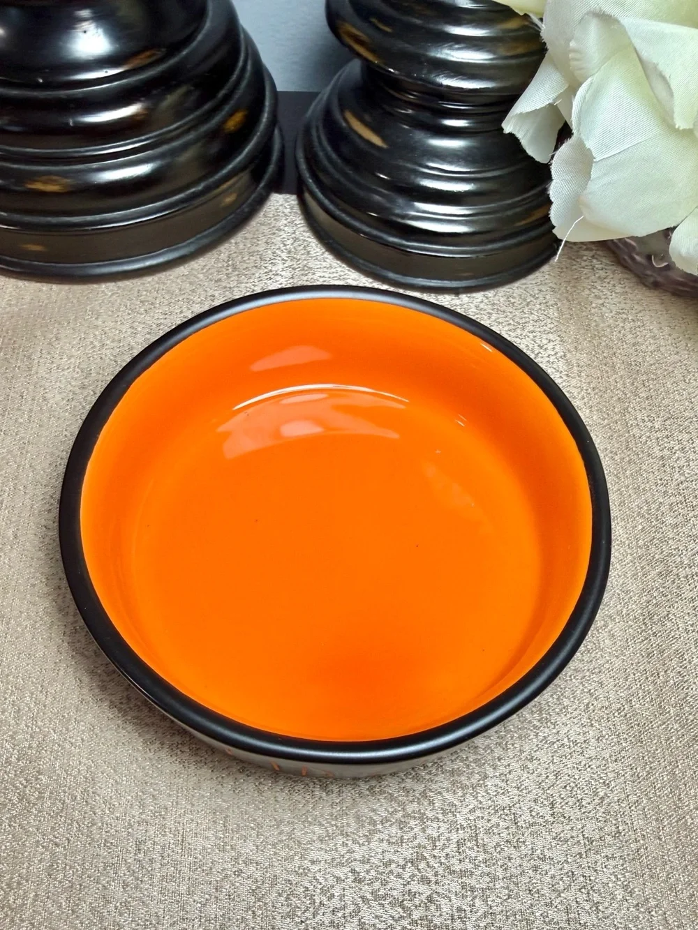 🆕Rae Dunn WICKED CUTE Ceramic Pet Bowl